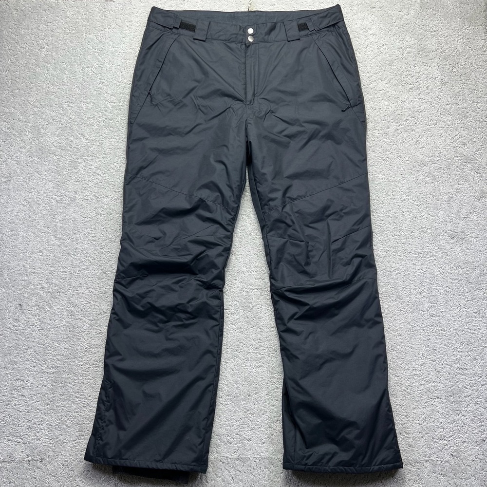 Columbia Snow Pants Mens Large Regular Black Omni-Heat Bugaboo IV Performance
